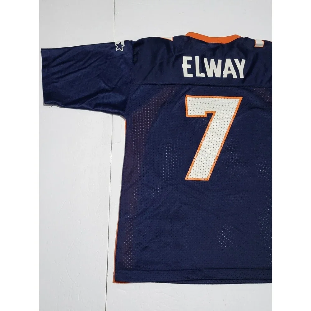 (#L3)  Denver Broncos NFL Football Jersey Men's Size Small Blue Short Sleeve